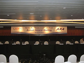 ARA Suntec Real Estate Investment Trust AGM at Suntect Convention Centre